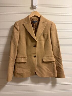 Brooks Brothers 346 Camel Hair Blazer Jacket Women’s Size 2 Camel